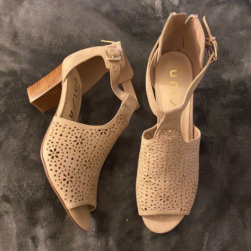 NWT PEEP TOE BOOTIES